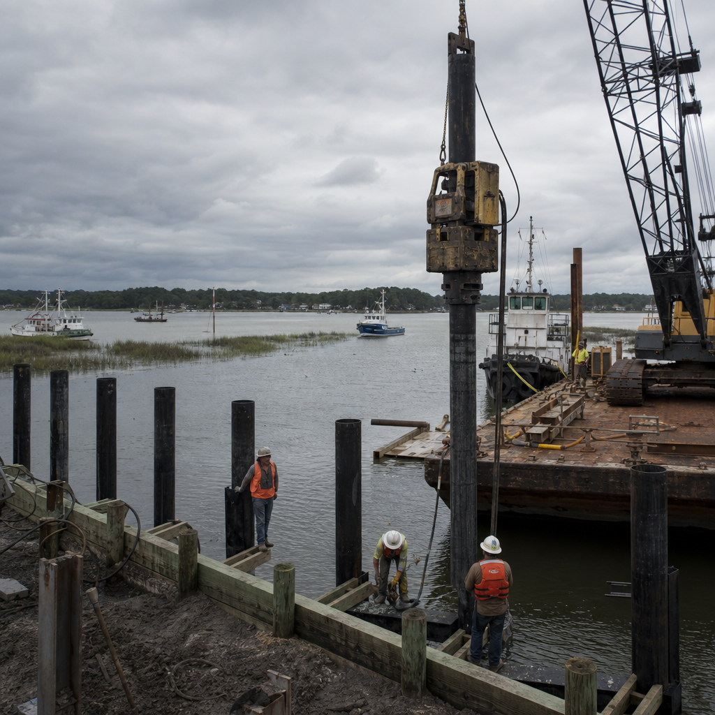 Waterfront improvements and civil work